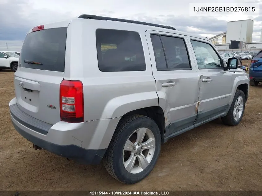 1J4NF2GB1BD276815 2011 Jeep Patriot Sport/North