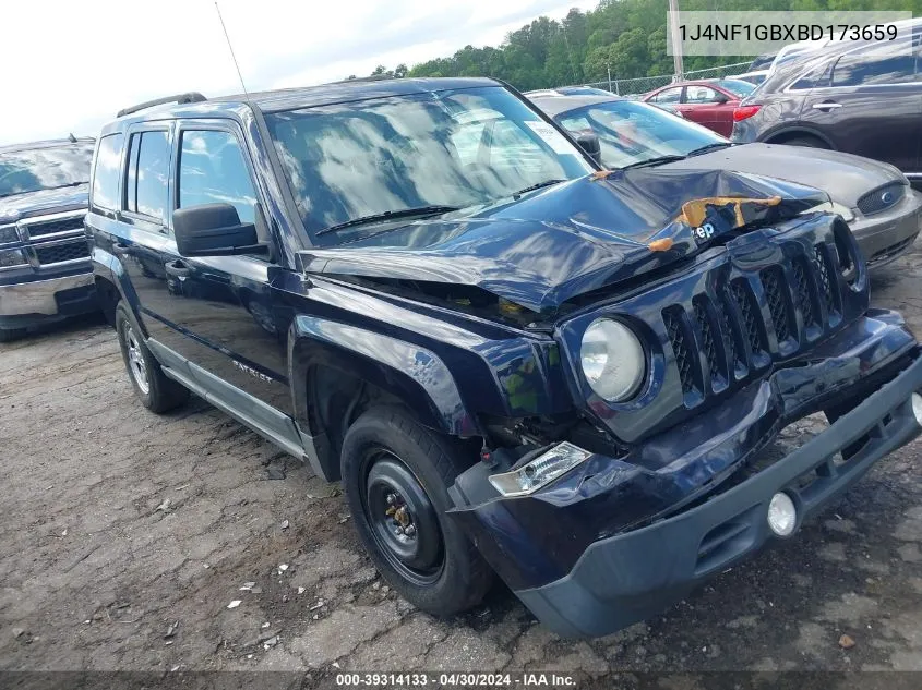 1J4NF1GBXBD173659 2011 Jeep Patriot Sport