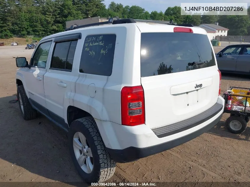 2011 Jeep Patriot Sport VIN: 1J4NF1GB4BD207286 Lot: 39542086