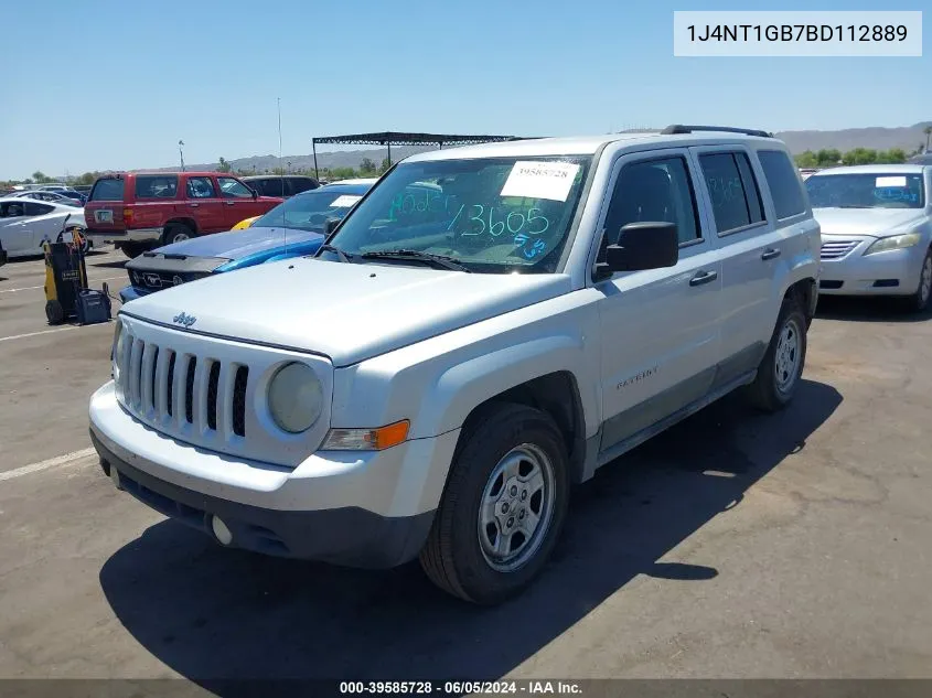 2011 Jeep Patriot Sport VIN: 1J4NT1GB7BD112889 Lot: 39585728