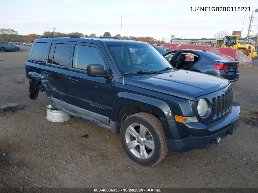 2011 Jeep Patriot Sport VIN: 1J4NF1GB2BD115271 Lot: 40686333