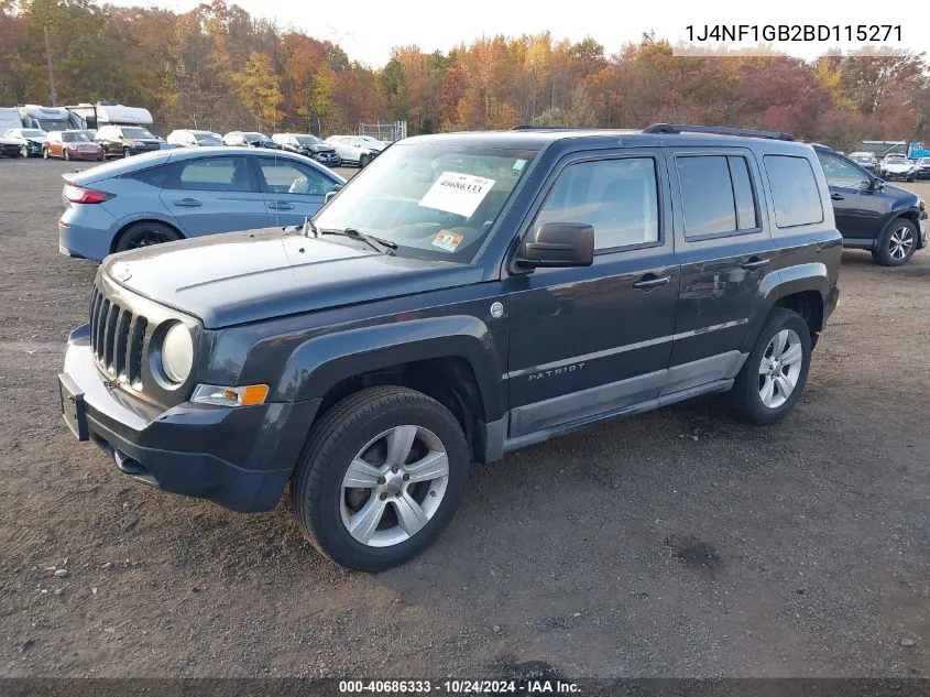 2011 Jeep Patriot Sport VIN: 1J4NF1GB2BD115271 Lot: 40686333