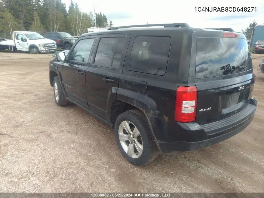 1C4NJRAB8CD648271 2012 Jeep Patriot