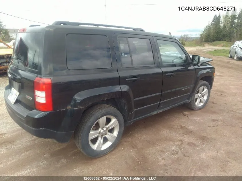 1C4NJRAB8CD648271 2012 Jeep Patriot