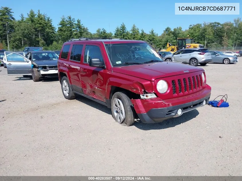 1C4NJRCB7CD687771 2012 Jeep Patriot Limited