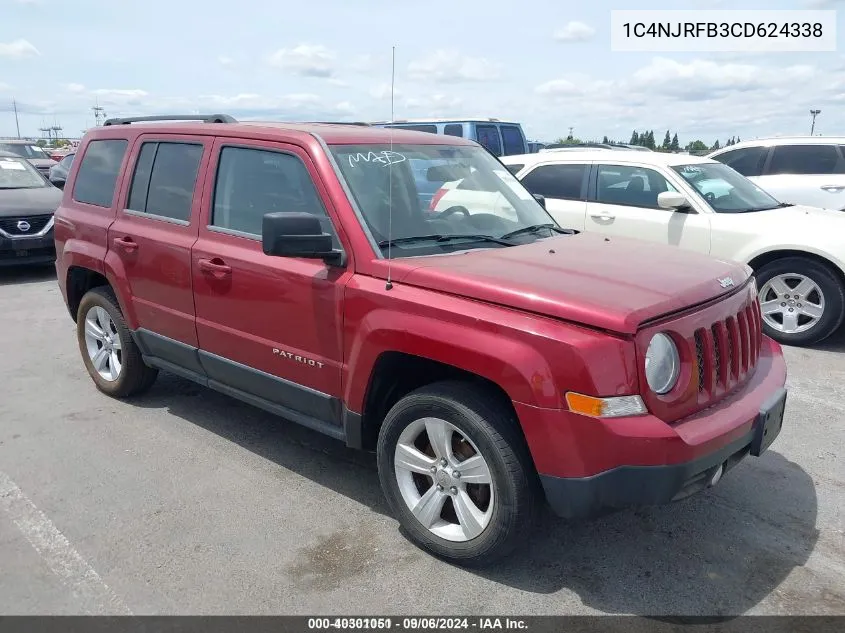 2012 Jeep Patriot Latitude VIN: 1C4NJRFB3CD624338 Lot: 40301051