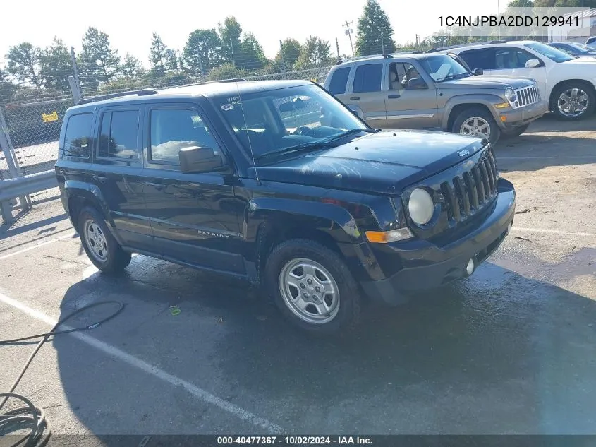 2013 Jeep Patriot Sport VIN: 1C4NJPBA2DD129941 Lot: 40477367