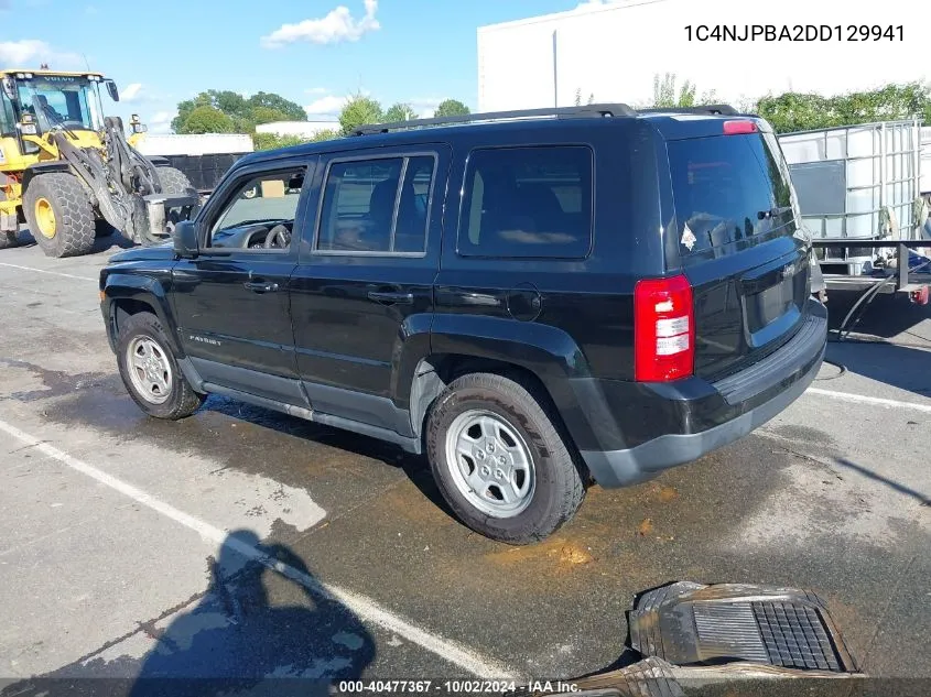 1C4NJPBA2DD129941 2013 Jeep Patriot Sport