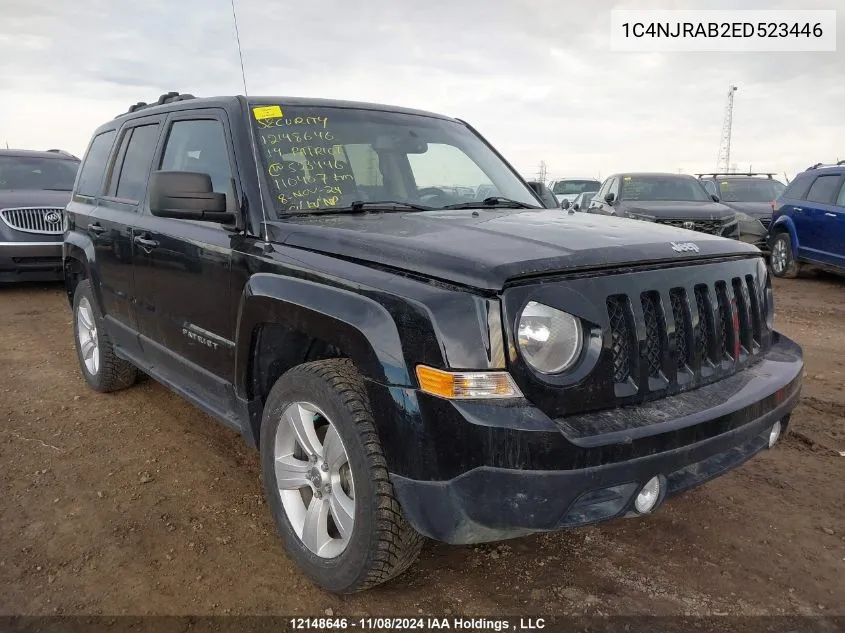 2014 Jeep Patriot VIN: 1C4NJRAB2ED523446 Lot: 12148646