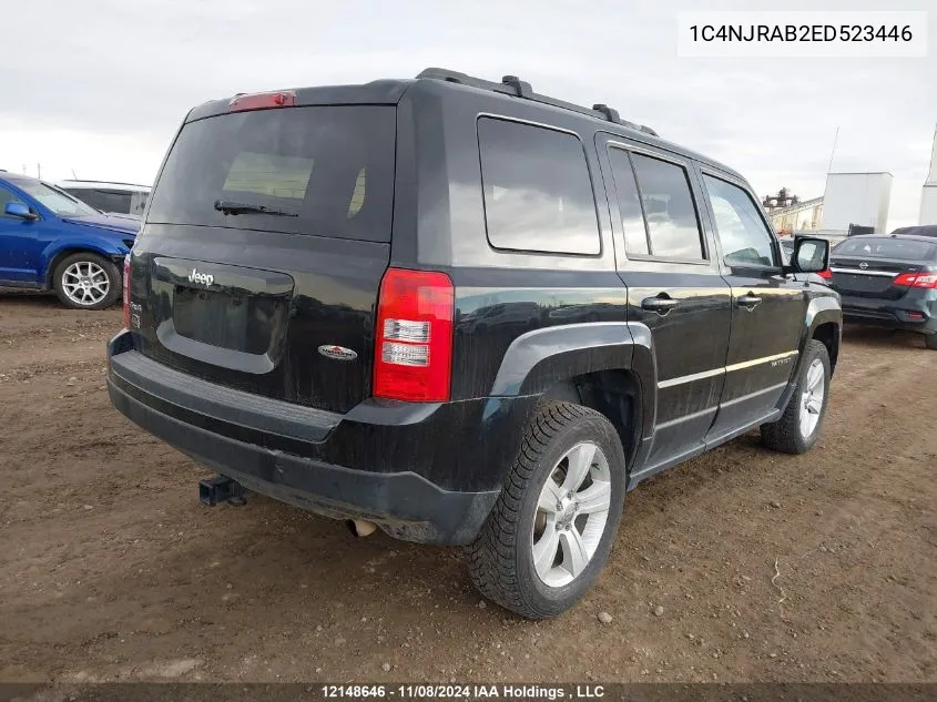 2014 Jeep Patriot VIN: 1C4NJRAB2ED523446 Lot: 12148646