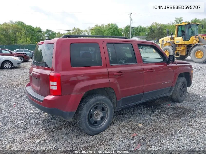 2014 Jeep Patriot Sport VIN: 1C4NJRBB3ED595707 Lot: 39337016