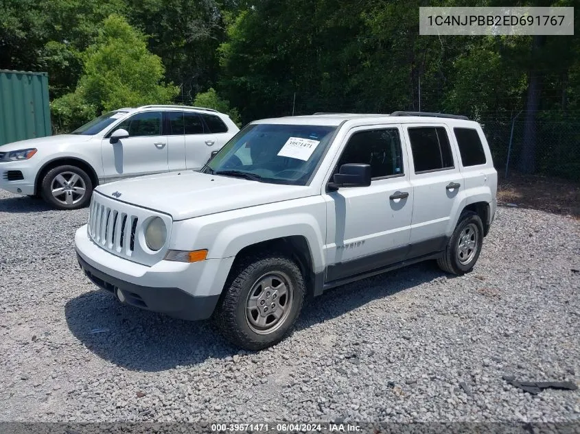 2014 Jeep Patriot Sport VIN: 1C4NJPBB2ED691767 Lot: 39571471