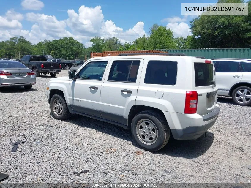 2014 Jeep Patriot Sport VIN: 1C4NJPBB2ED691767 Lot: 39571471