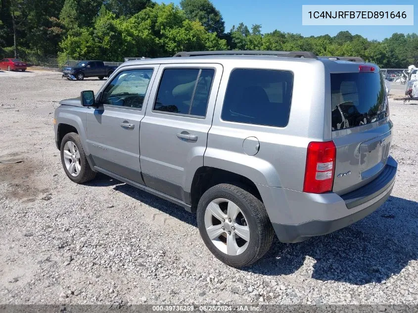 2014 Jeep Patriot Latitude VIN: 1C4NJRFB7ED891646 Lot: 39736259