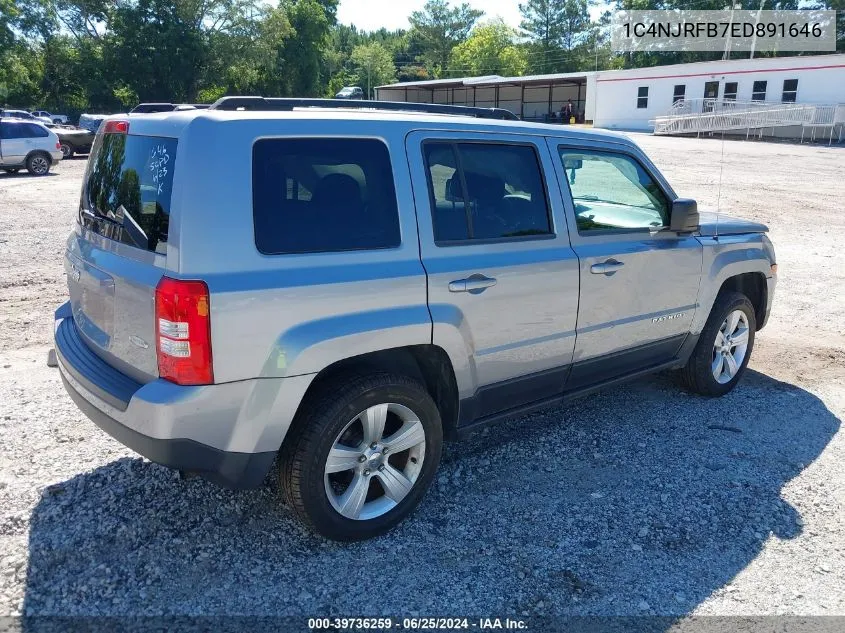 2014 Jeep Patriot Latitude VIN: 1C4NJRFB7ED891646 Lot: 39736259