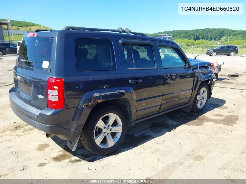 2014 Jeep Patriot Latitude VIN: 1C4NJRFB4ED660820 Lot: 39774831