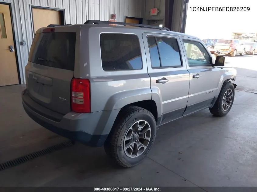 2014 Jeep Patriot Latitude VIN: 1C4NJPFB6ED826209 Lot: 40386817