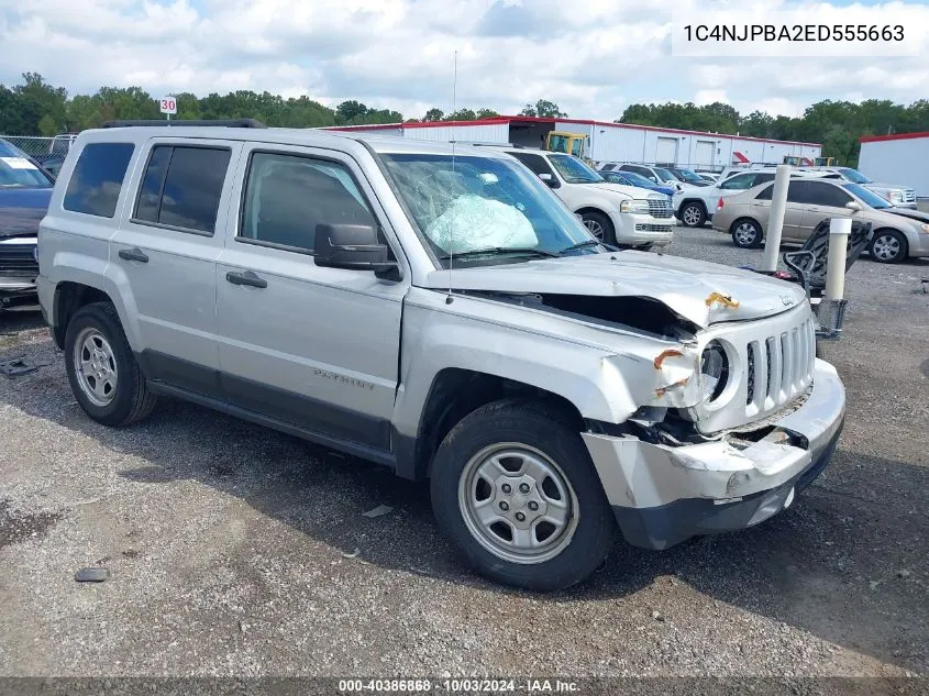 1C4NJPBA2ED555663 2014 Jeep Patriot Sport