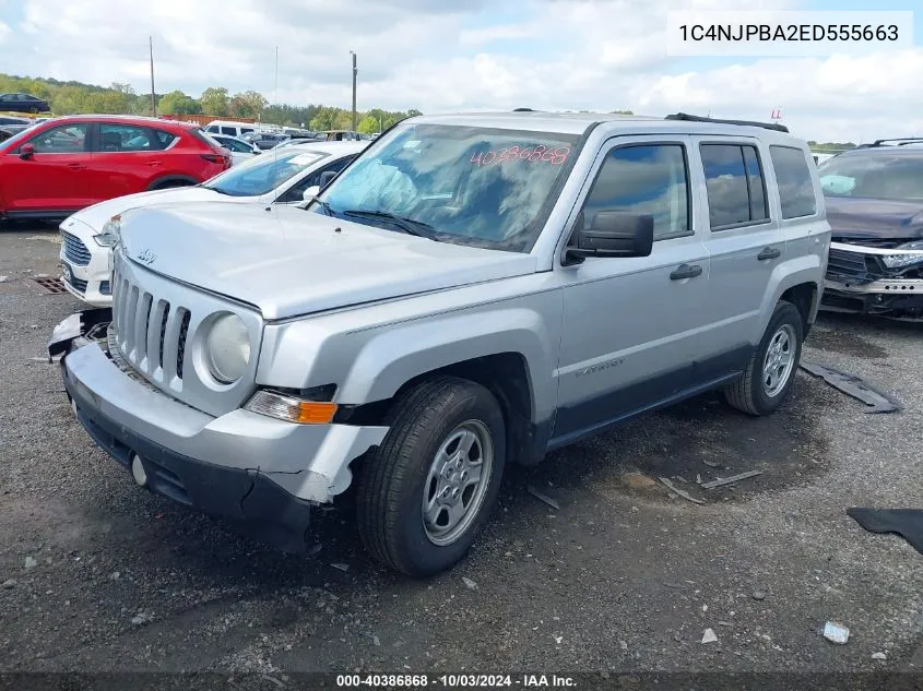 2014 Jeep Patriot Sport VIN: 1C4NJPBA2ED555663 Lot: 40386868