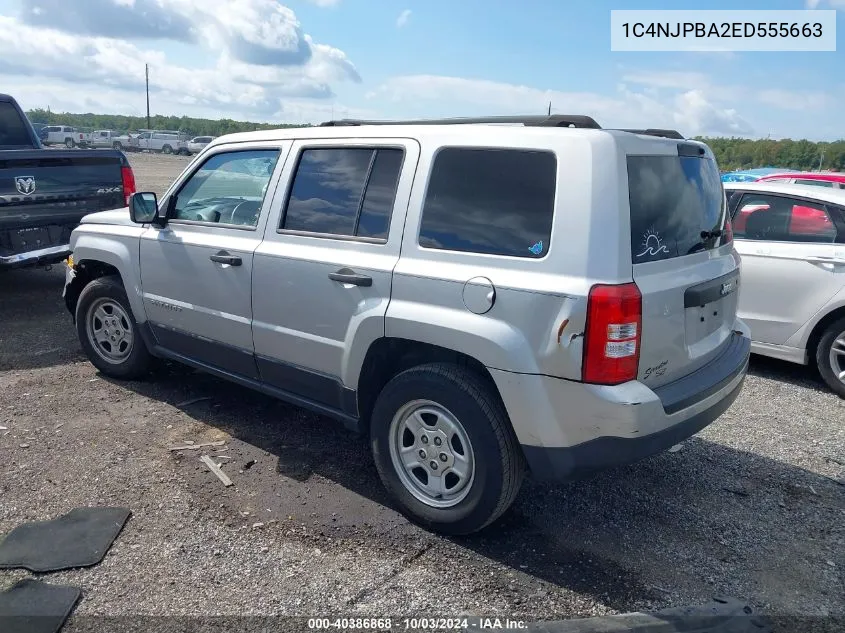 1C4NJPBA2ED555663 2014 Jeep Patriot Sport