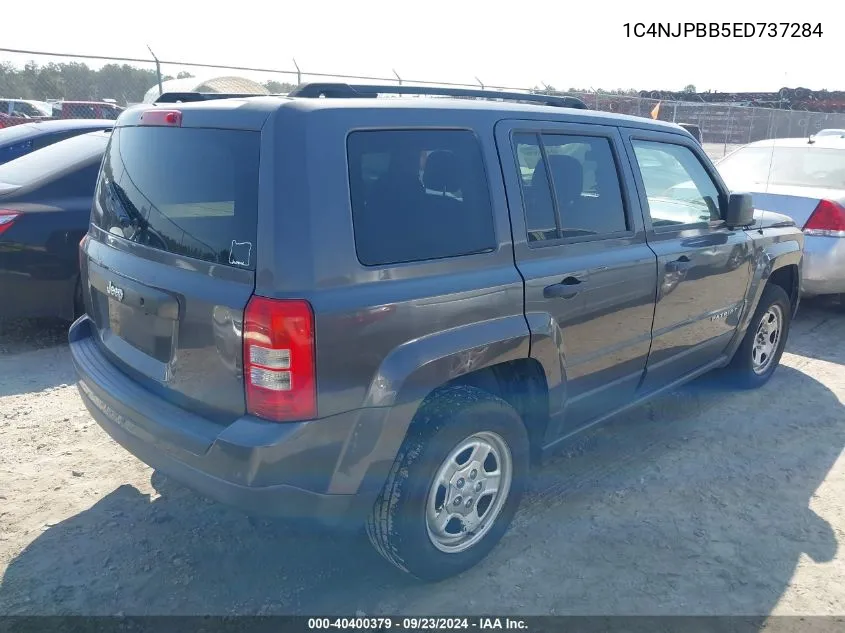 2014 Jeep Patriot Sport VIN: 1C4NJPBB5ED737284 Lot: 40400379