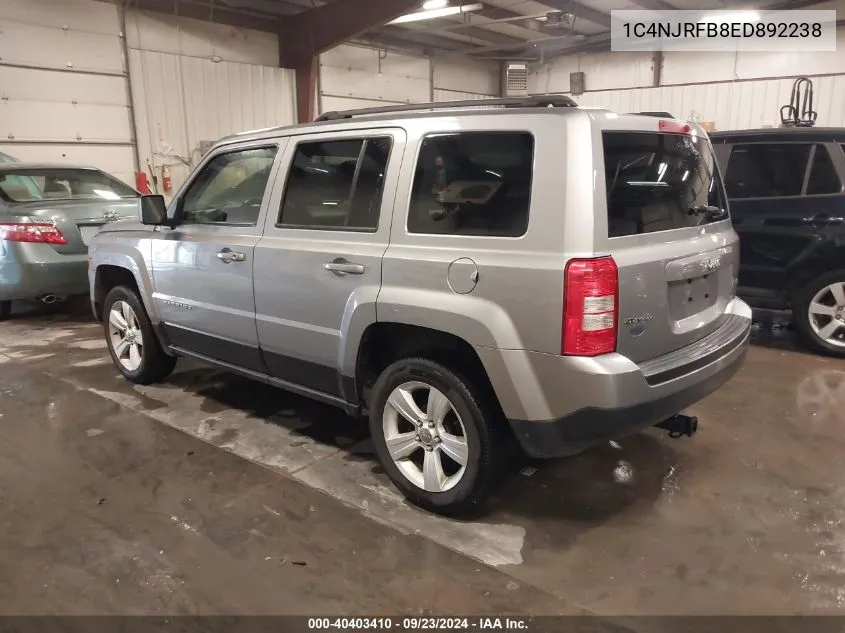 2014 Jeep Patriot Latitude VIN: 1C4NJRFB8ED892238 Lot: 40403410