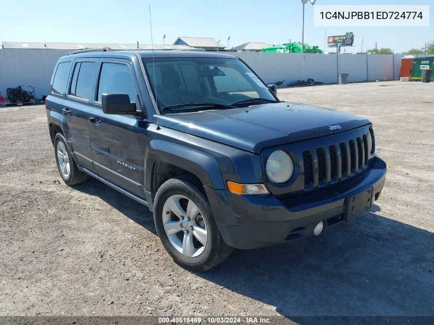 1C4NJPBB1ED724774 2014 Jeep Patriot Sport