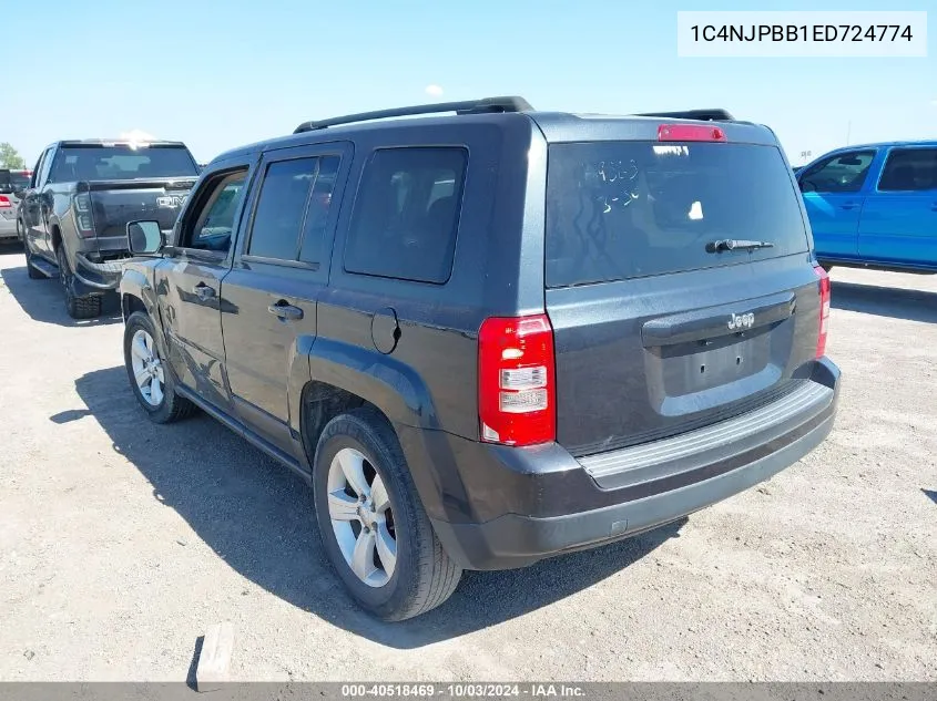 1C4NJPBB1ED724774 2014 Jeep Patriot Sport