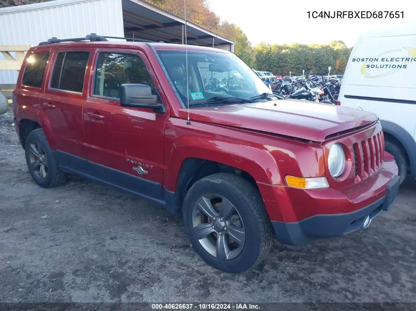 1C4NJRFBXED687651 2014 Jeep Patriot Latitude