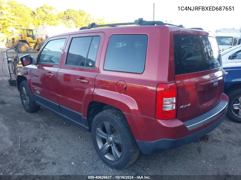 2014 Jeep Patriot Latitude VIN: 1C4NJRFBXED687651 Lot: 40626637