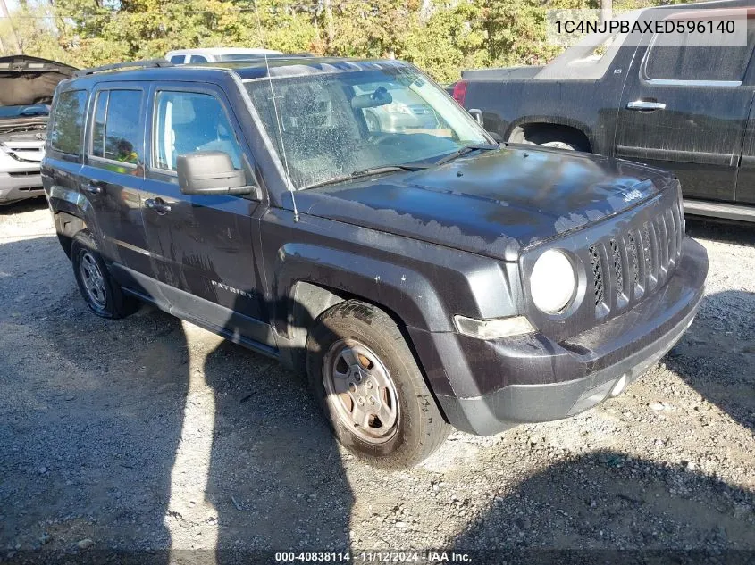 2014 Jeep Patriot Sport VIN: 1C4NJPBAXED596140 Lot: 40838114