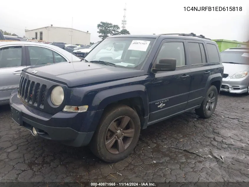 2014 Jeep Patriot Latitude VIN: 1C4NJRFB1ED615818 Lot: 40871565