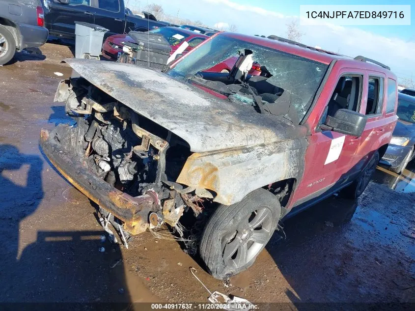 2014 Jeep Patriot High Altitude VIN: 1C4NJPFA7ED849716 Lot: 40917637