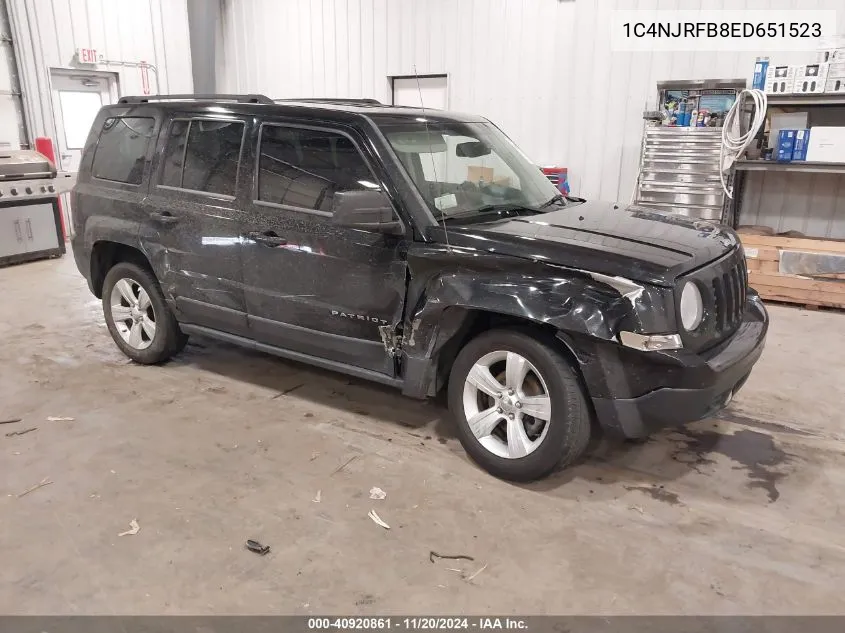 2014 Jeep Patriot Latitude VIN: 1C4NJRFB8ED651523 Lot: 40920861