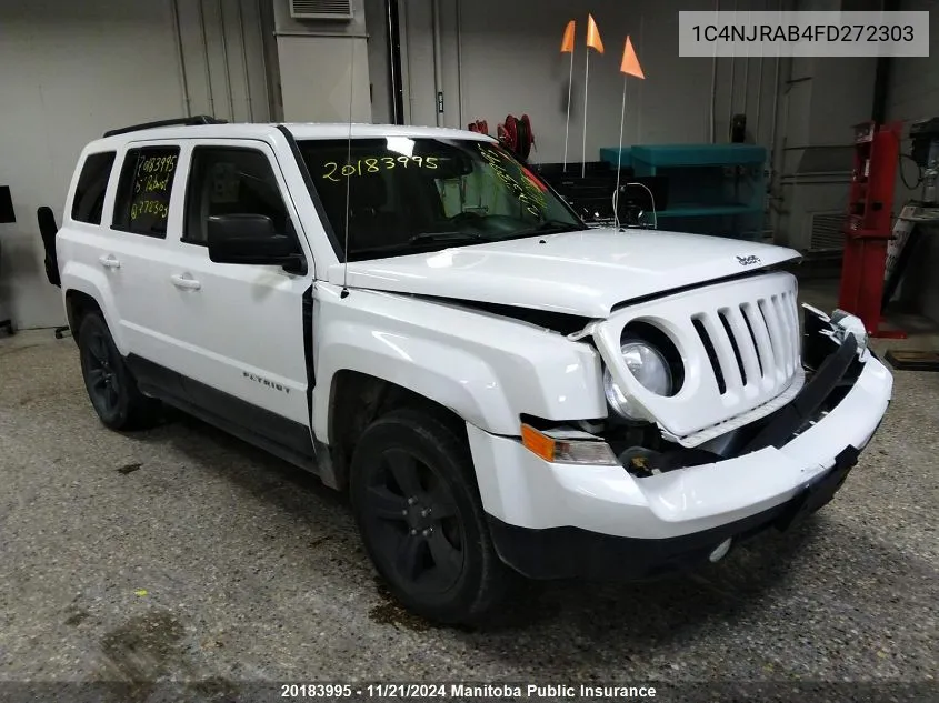 2015 Jeep Patriot North VIN: 1C4NJRAB4FD272303 Lot: 20183995