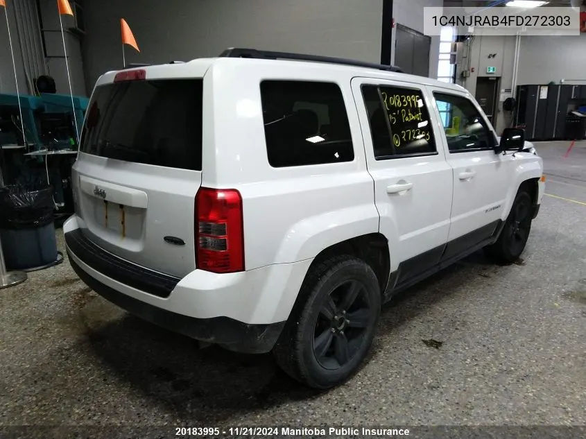 2015 Jeep Patriot North VIN: 1C4NJRAB4FD272303 Lot: 20183995