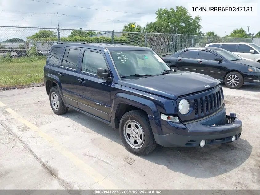 2015 Jeep Patriot Sport VIN: 1C4NJRBB6FD347131 Lot: 39412275