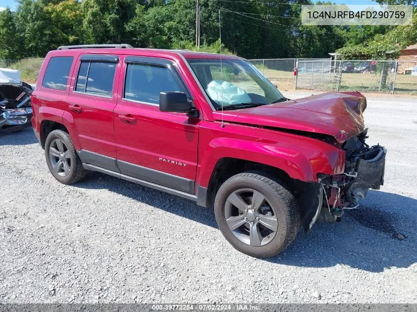 2015 Jeep Patriot High Altitude Edition VIN: 1C4NJRFB4FD290759 Lot: 39772254