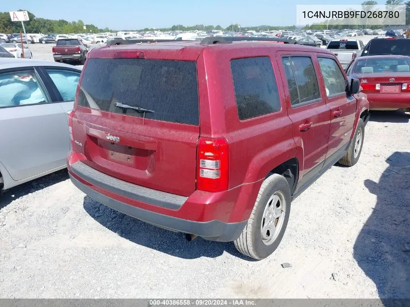 2015 Jeep Patriot Sport VIN: 1C4NJRBB9FD268780 Lot: 40386558