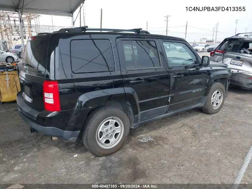 1C4NJPBA3FD413355 2015 Jeep Patriot Sport