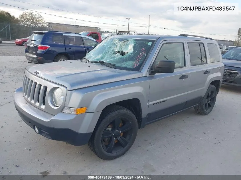 1C4NJPBAXFD439547 2015 Jeep Patriot Altitude Edition