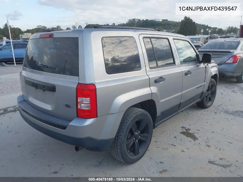 1C4NJPBAXFD439547 2015 Jeep Patriot Altitude Edition