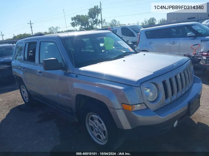 1C4NJPBB9FD314340 2015 Jeep Patriot Sport