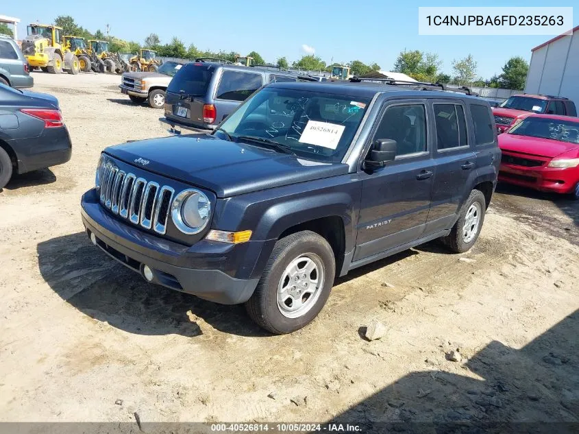 2015 Jeep Patriot Sport VIN: 1C4NJPBA6FD235263 Lot: 40526814