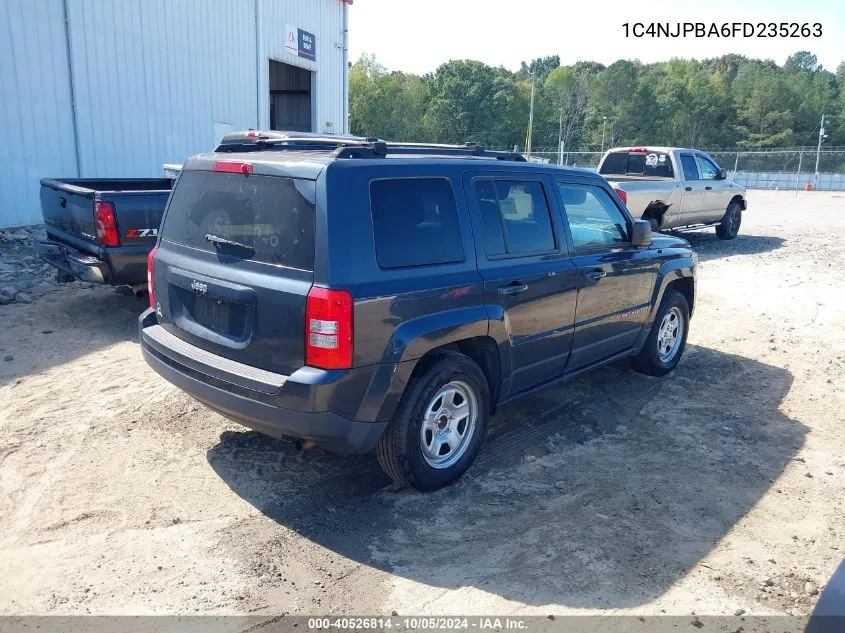 1C4NJPBA6FD235263 2015 Jeep Patriot Sport