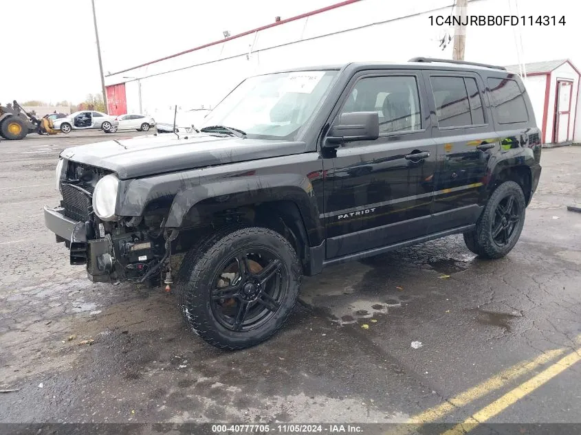 2015 Jeep Patriot Sport VIN: 1C4NJRBB0FD114314 Lot: 40777705