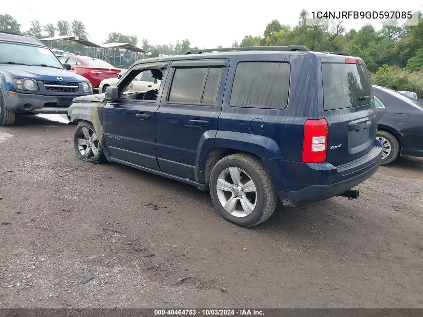 2016 Jeep Patriot Latitude VIN: 1C4NJRFB9GD597085 Lot: 40464753