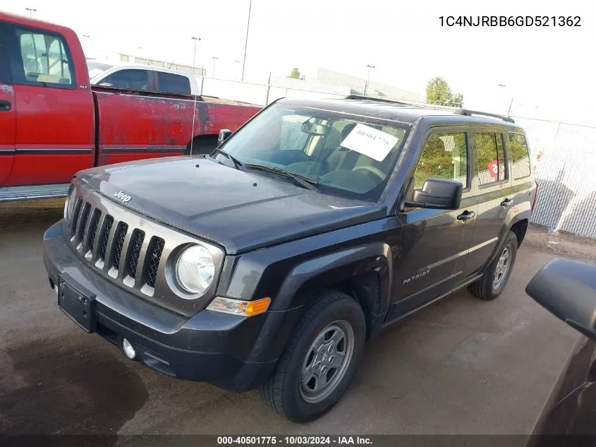 1C4NJRBB6GD521362 2016 Jeep Patriot Sport