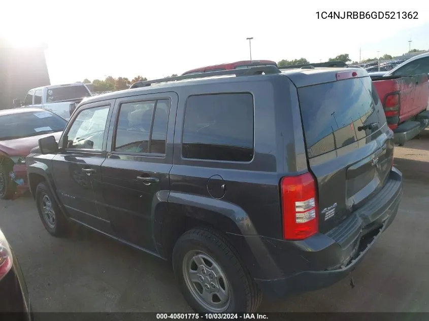 1C4NJRBB6GD521362 2016 Jeep Patriot Sport