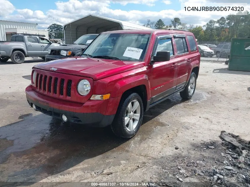 2016 Jeep Patriot Sport VIN: 1C4NJRBB9GD674320 Lot: 40587337